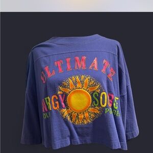 1990s Graphic Oversized cropped Shirt